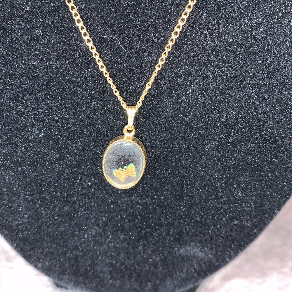 Whiting & Davis butterfly necklace - Picture 2 of 4